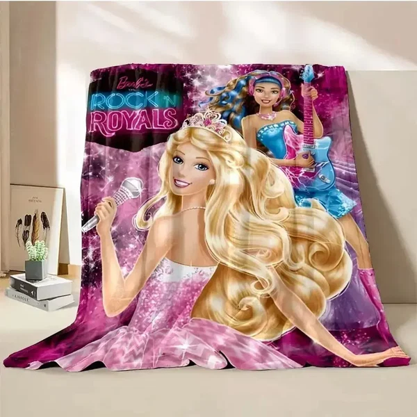 Advanced American Barbie Pink Throw Blanket Reusable