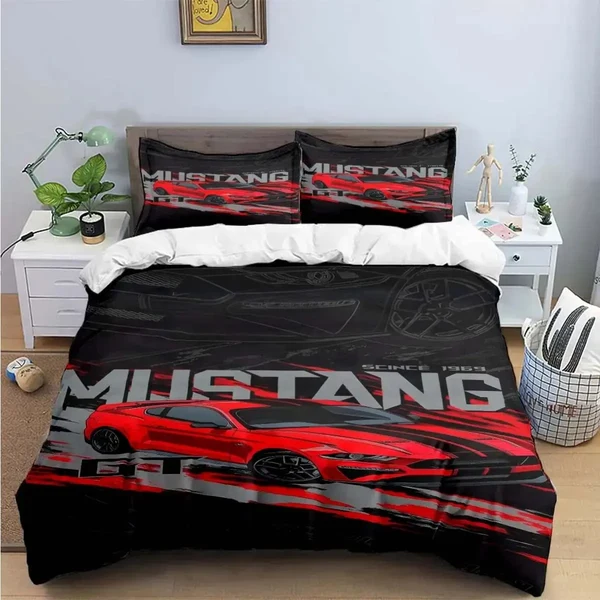 Outstanding Mustang Bedding Set Detailed