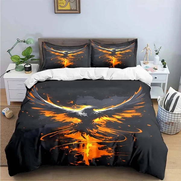 Consistent Phoenix Bird Quilt Cover Detailed