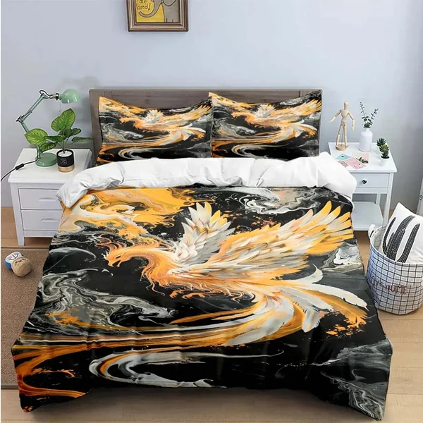 High-End Fiery Phoenix Quilt Cover Reliable