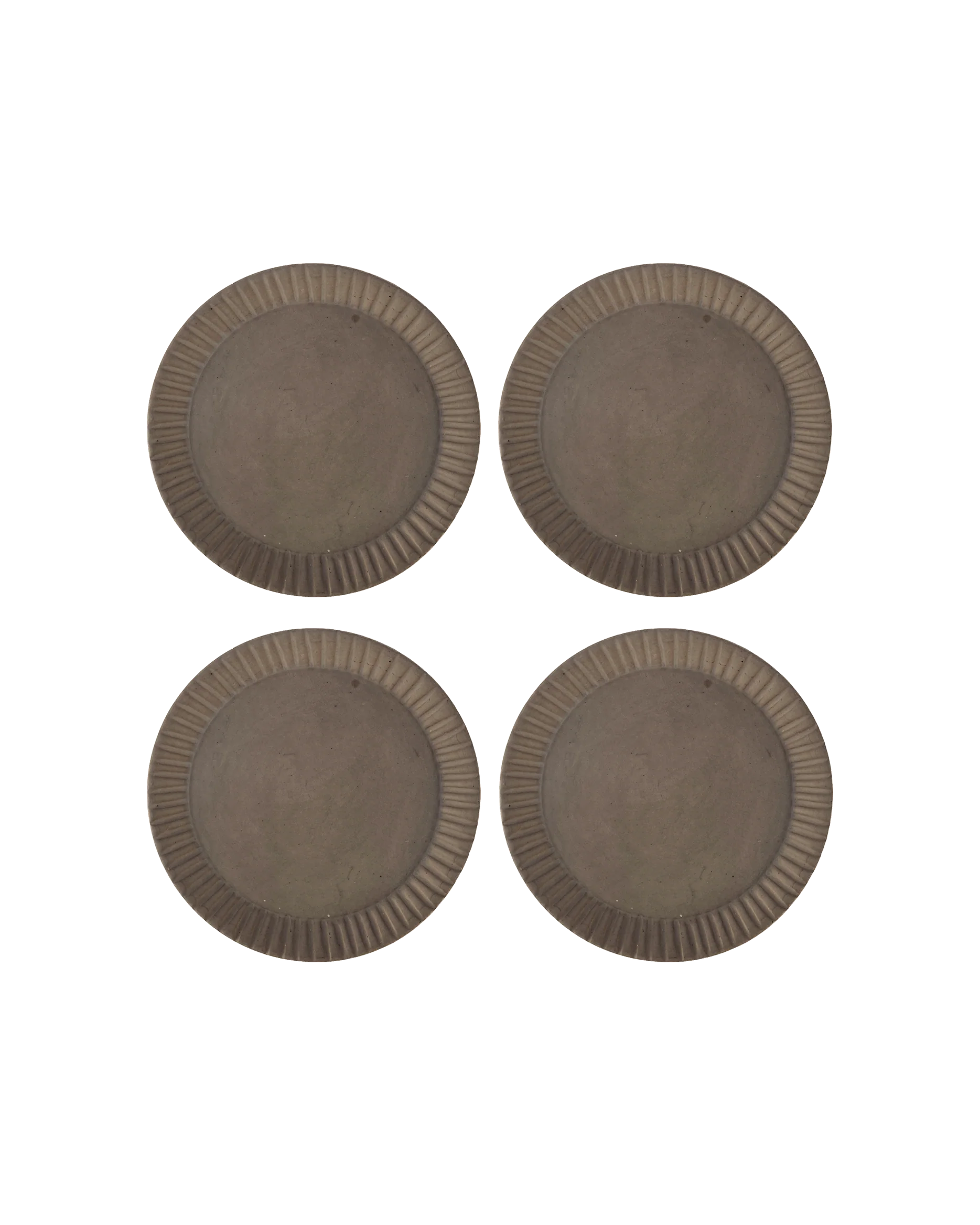 Convenient Earth Lines Salad Plate - Set of 4 Lightweight