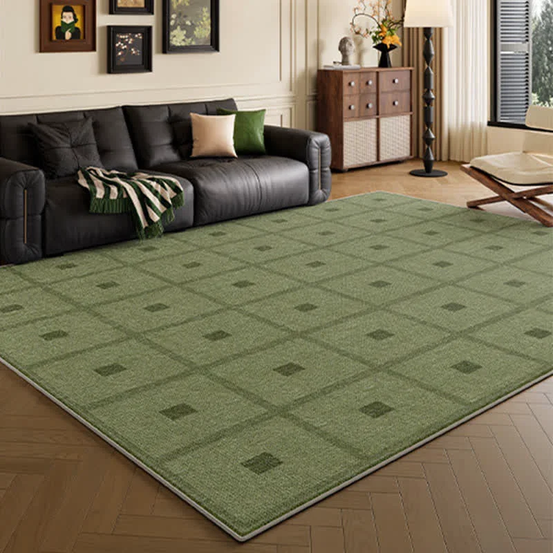 Classic Ownkoti Modern Geometric Plaid Area Rug Practical