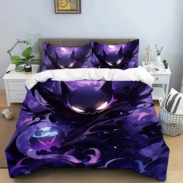 Solid Gengar Pokémon Bedding Set Secure