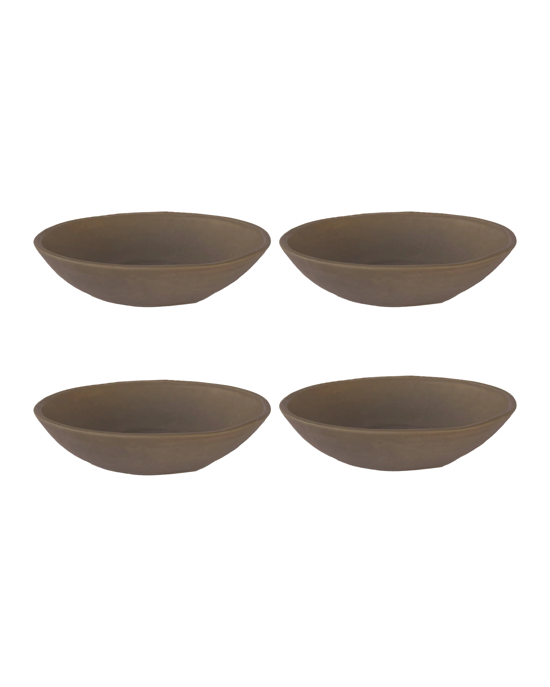 User-Friendly Earth Oval Pasta Bowl - Set of 4 Quality