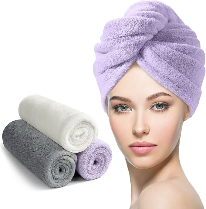High-Performance YFONG Larger Microfiber Hair Towel Wrap Classic