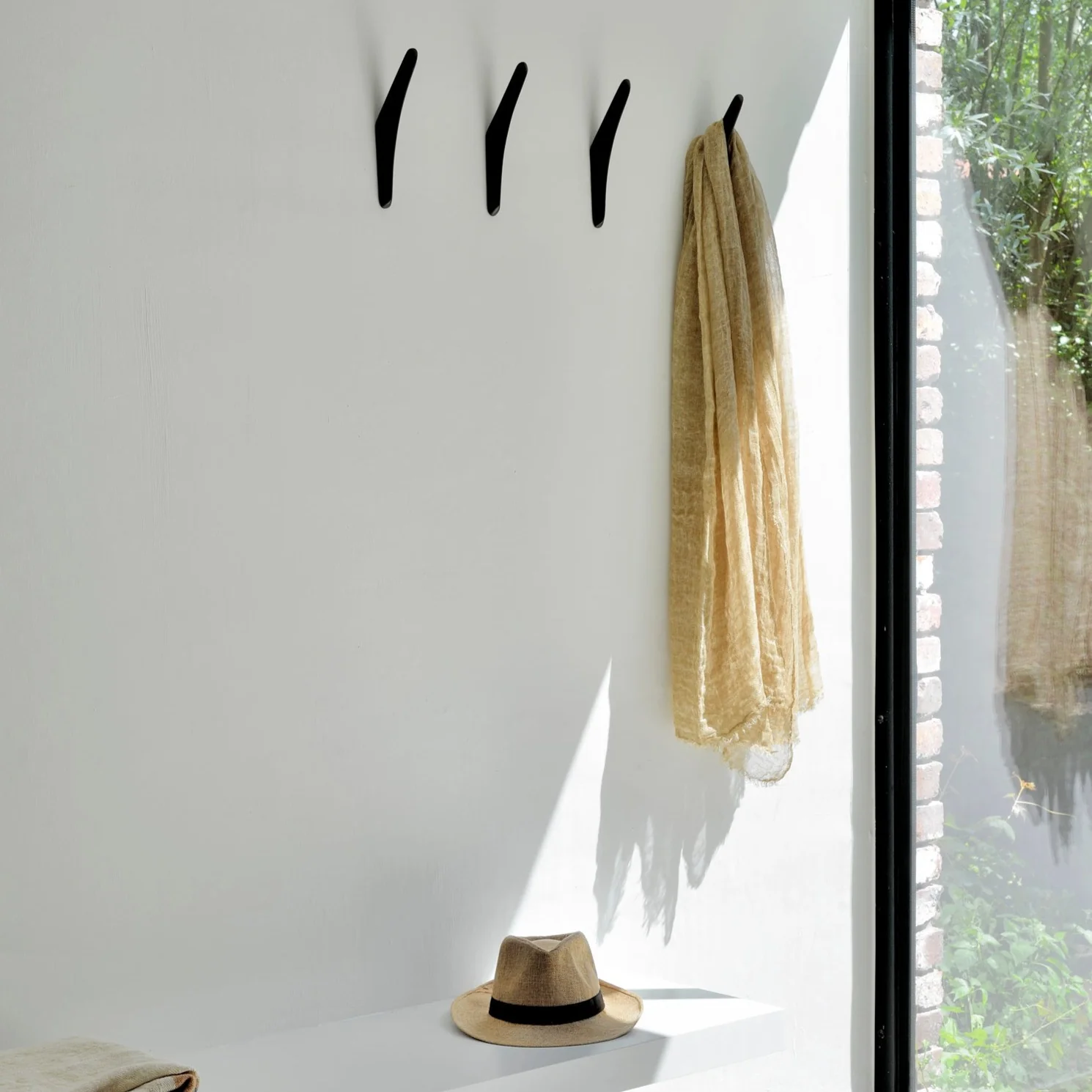 Detailed Pi Wall Hanger Set Of 2 Dark Brown Long-Lasting