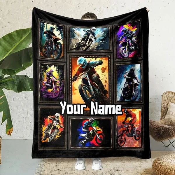 High-Performance Custom Kids Name Blanket Green