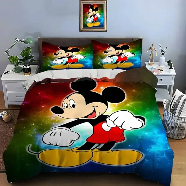 Secure Cartoon Mickey Mouse Bedding Set Long-Lasting