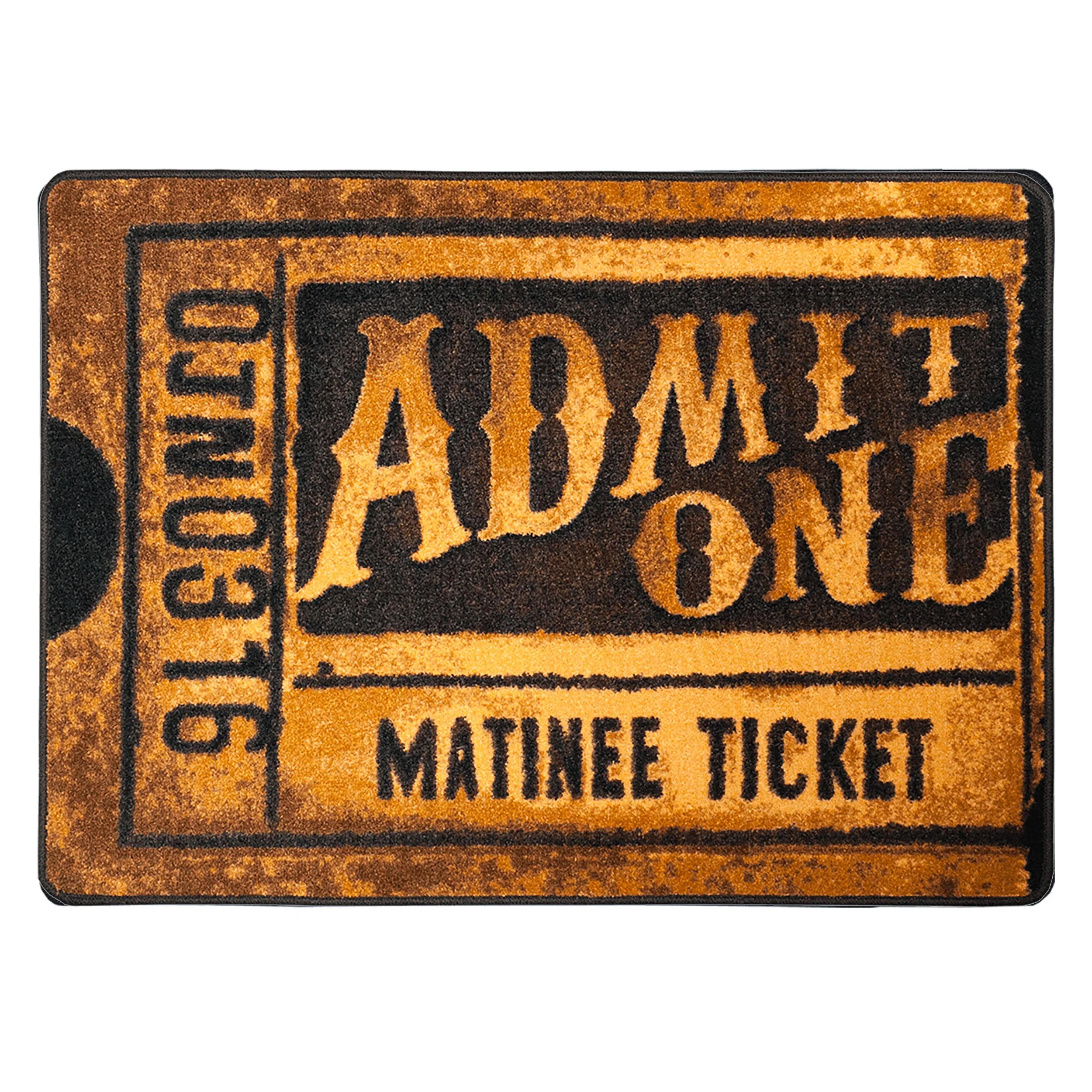 Detailed Admit One Rug – Bronze Official