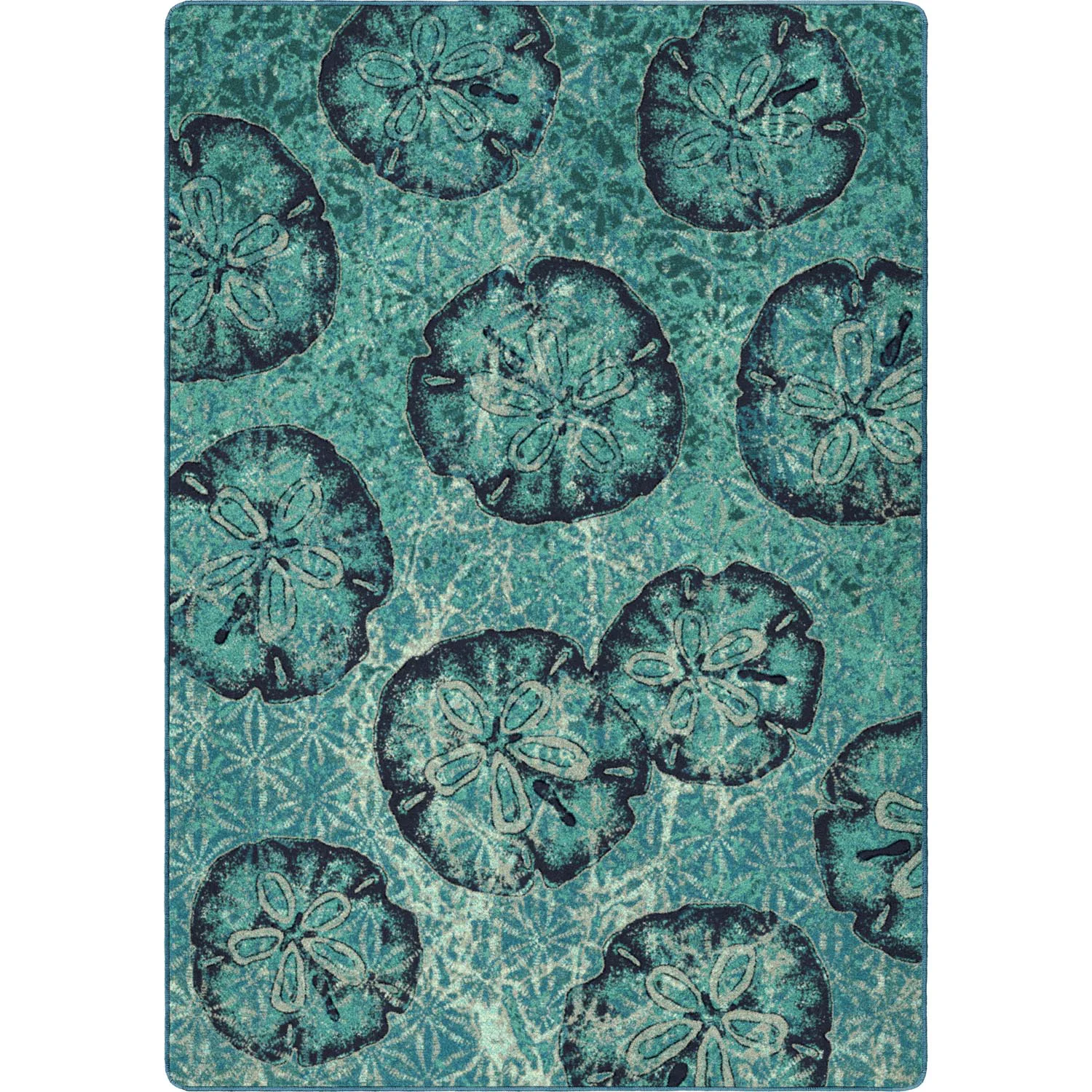 Casual Beach Money Rug – Aqua Outstanding