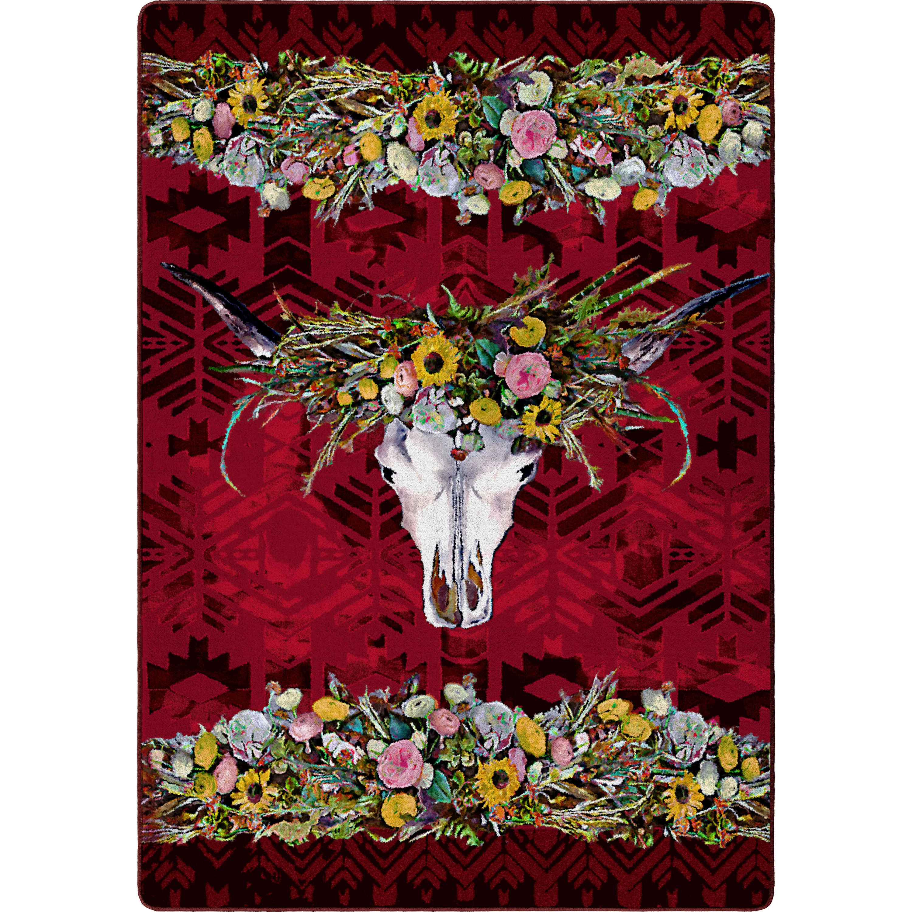 Premium Material Briscoe Rug – Red Relaxed