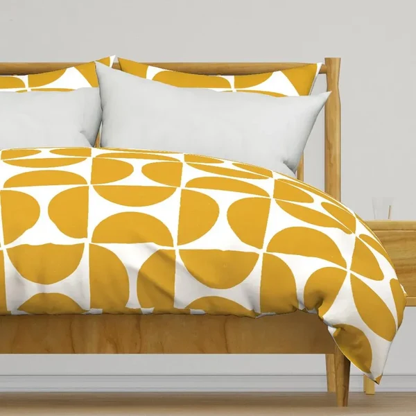 Reliable Retro Mid Century Modern Geometric Abstract Duvet Cover Advanced