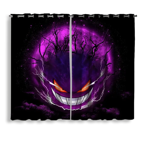 Premium Pokemon Anime Window Curtain Solid
