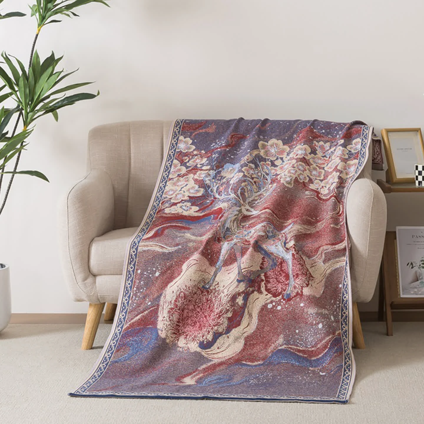 Responsible Ownkoti Dreamy Deer amp Floral Cotton Gauze Bath Towel Fashionable