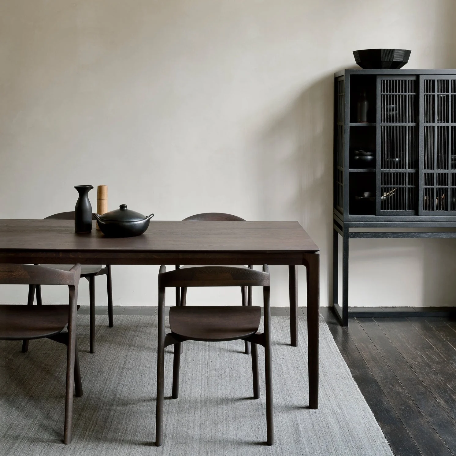 Modern Bok Solid Brown Oak Dining Table 87 quot High-Performance