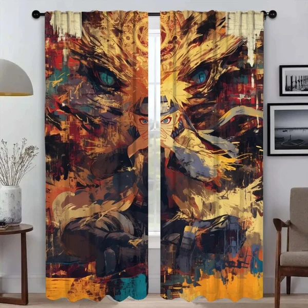 Sustainable Naruto Blackout Curtains Functional