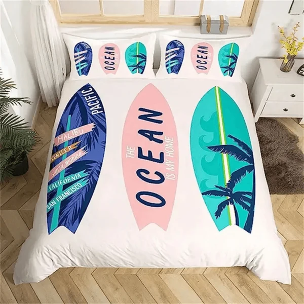 Outstanding Surfboard Summer Beach Doona Cover Modern