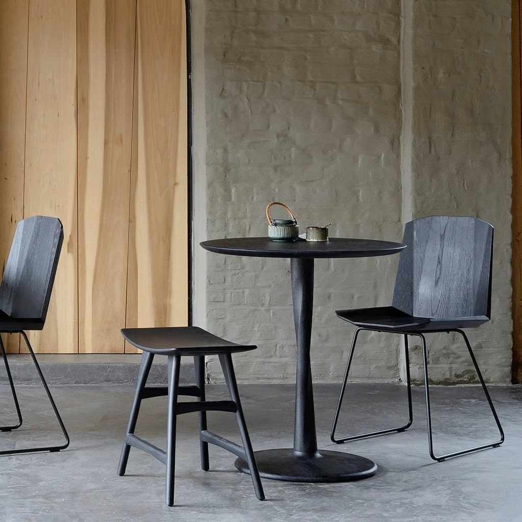 Modern Torsion Black Dining Table 28 quot First-Class