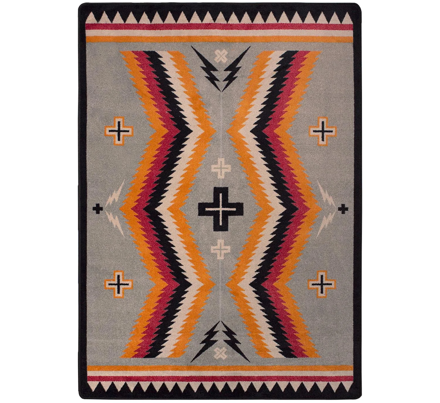 Carefully Designed Fury Peaks Rug – Black Frame Breathable