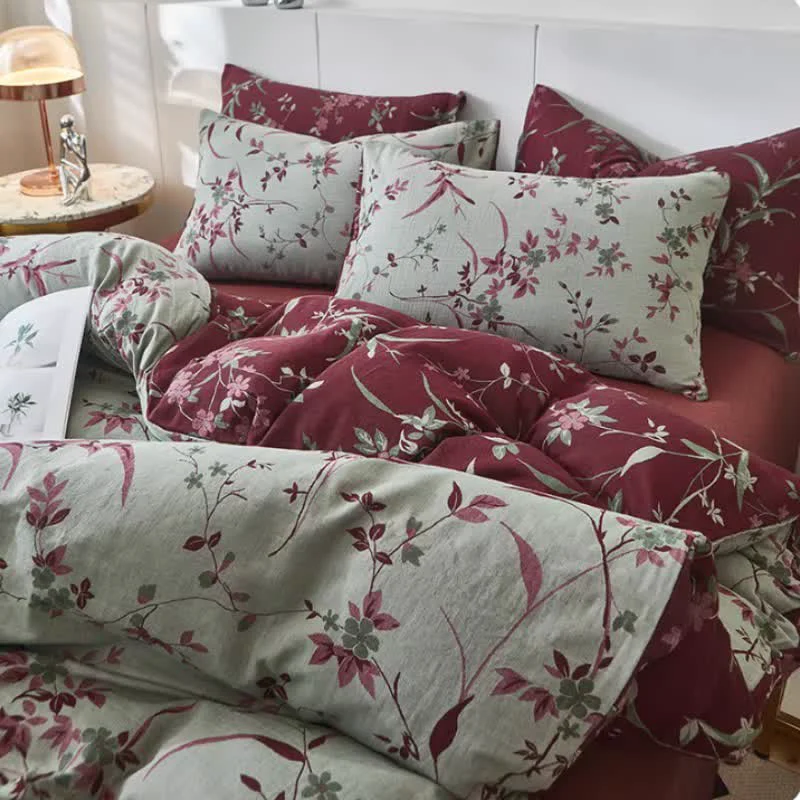 Sophisticated Ownkoti Branch amp Floral Cotton Double Gauze Bedding Certified