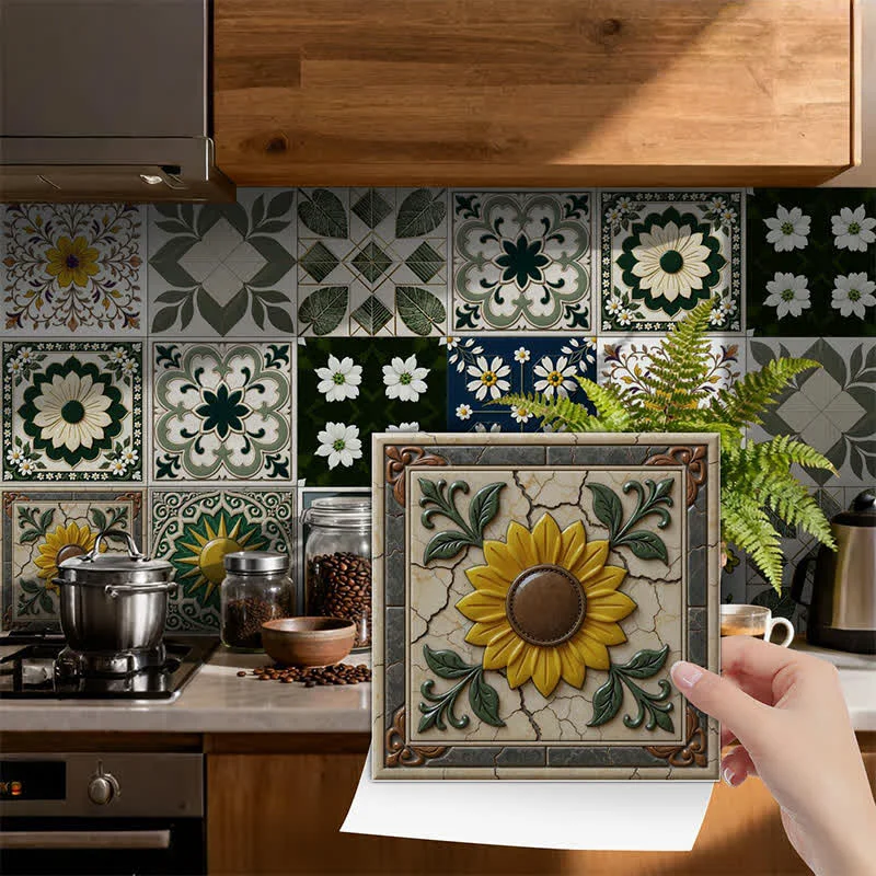 High-End Ownkoti Sun amp Floral Peel and Stick Wall Sticker 24PCS Excellent