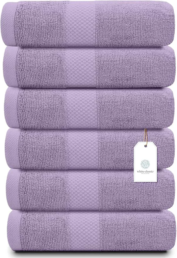 Prestigious White Classic Luxury Lavender Hand Towels Fast