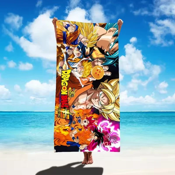 Efficient Dragon Ball Z Towel for Kids amp Adults – Beach Bath amp Gym Anime Towel Practical