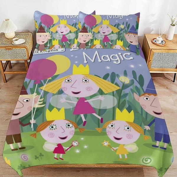 Practical Ben and Holly s Little Kingdom Duvet Cover – Kids Bedroom Decor Gift Solid