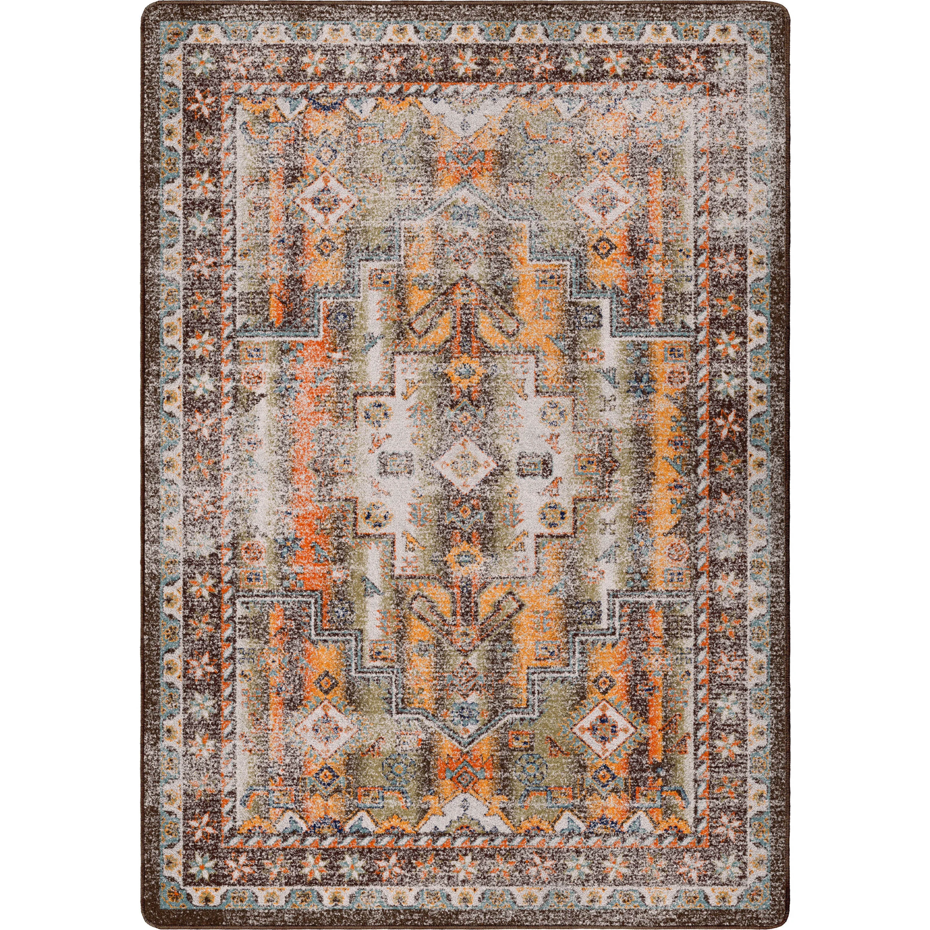 Easy-to-Use Torn Rug – Old World Tones Fashionable