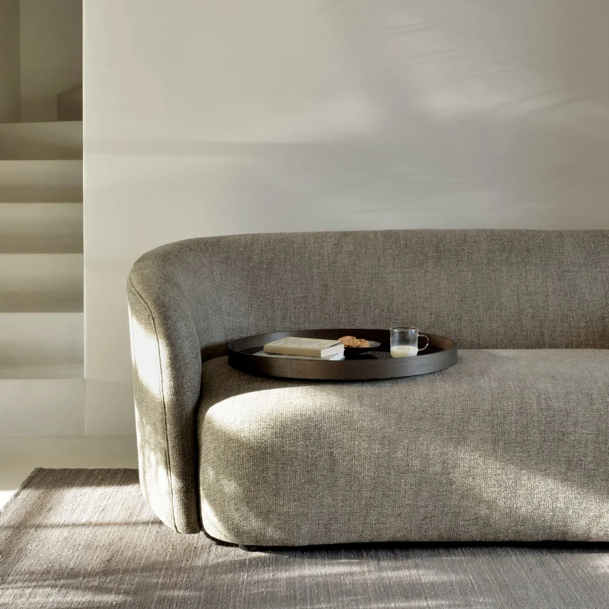 Carefully Designed Ellipse Sofa Ash Excellent