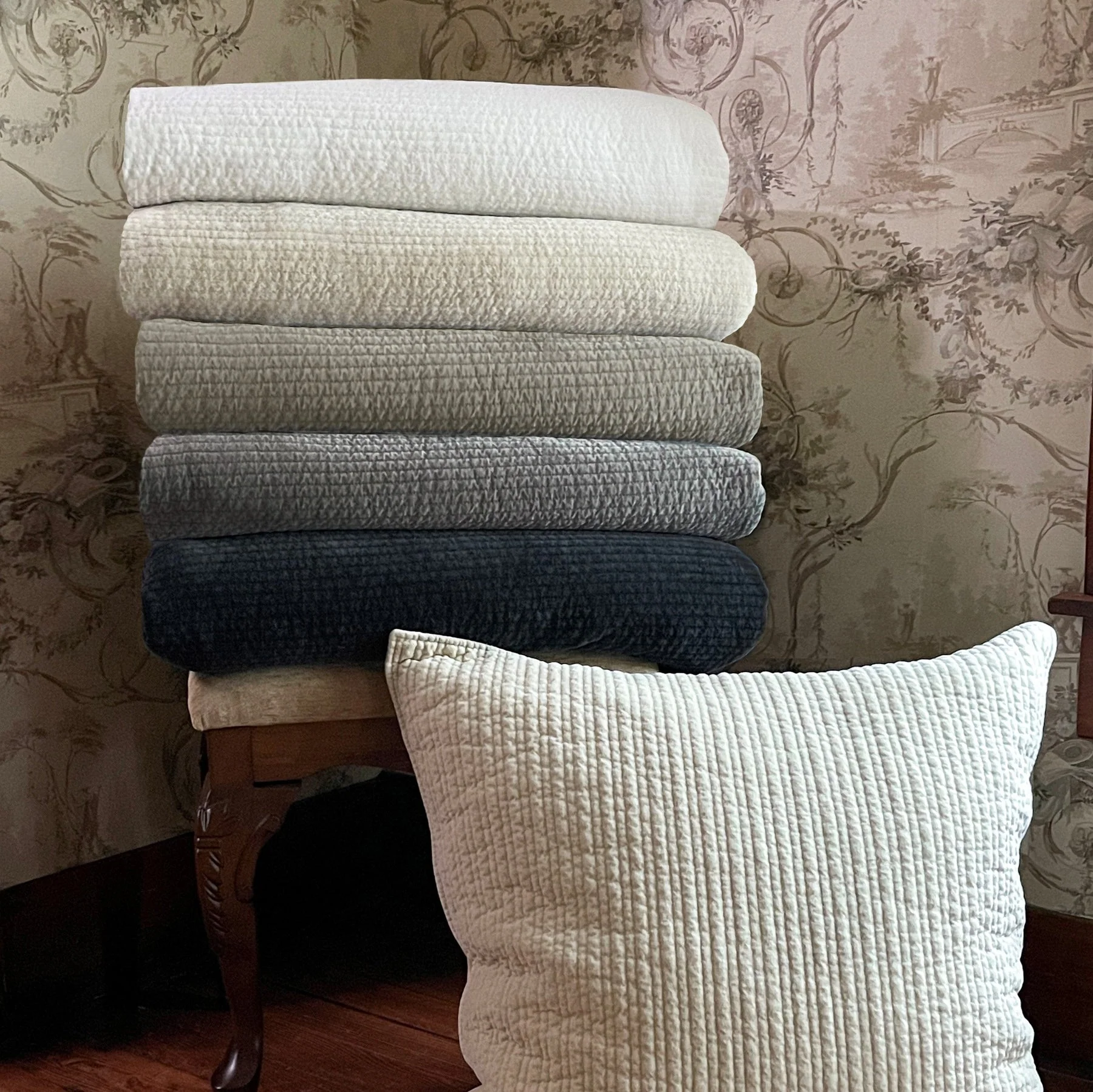 Authentic Stonewashed Cotton Velvet Quilt Classic