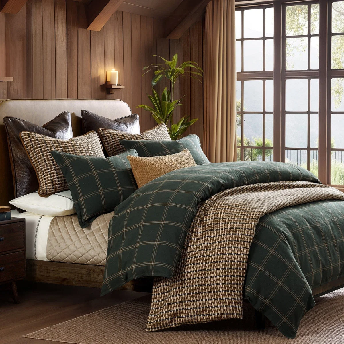 Unique Windowpane Plaid Duvet Stylish