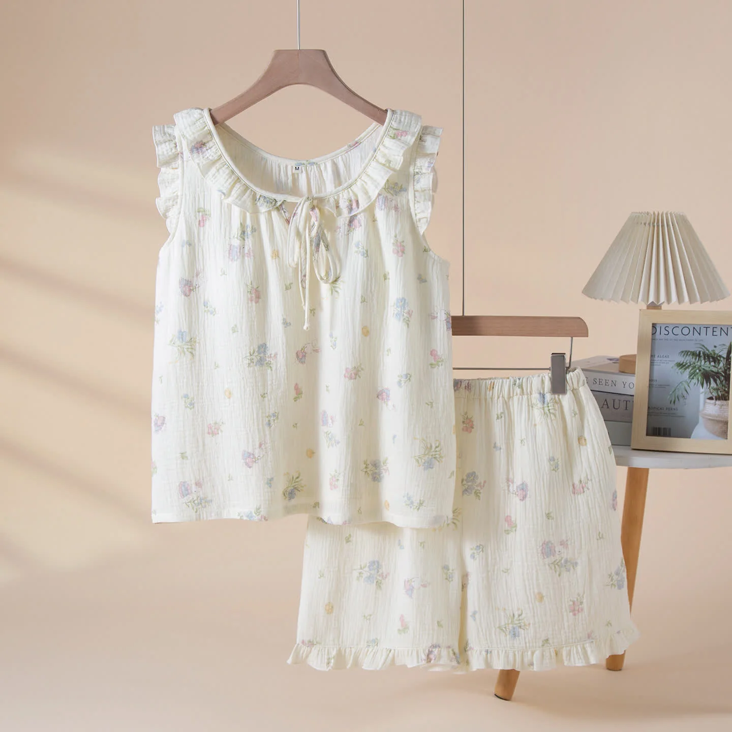 Effective Ownkoti Cartoon Bunny amp Floral Cotton Gauze Pajamas Classic