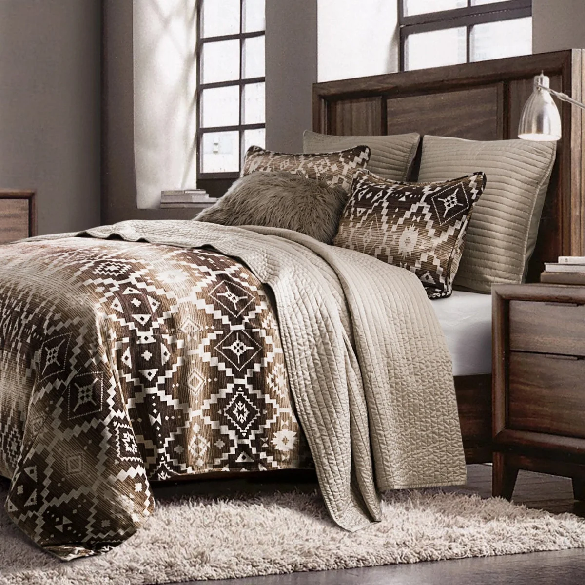 Organic Chalet Aztec Duvet Cover Set Traditional