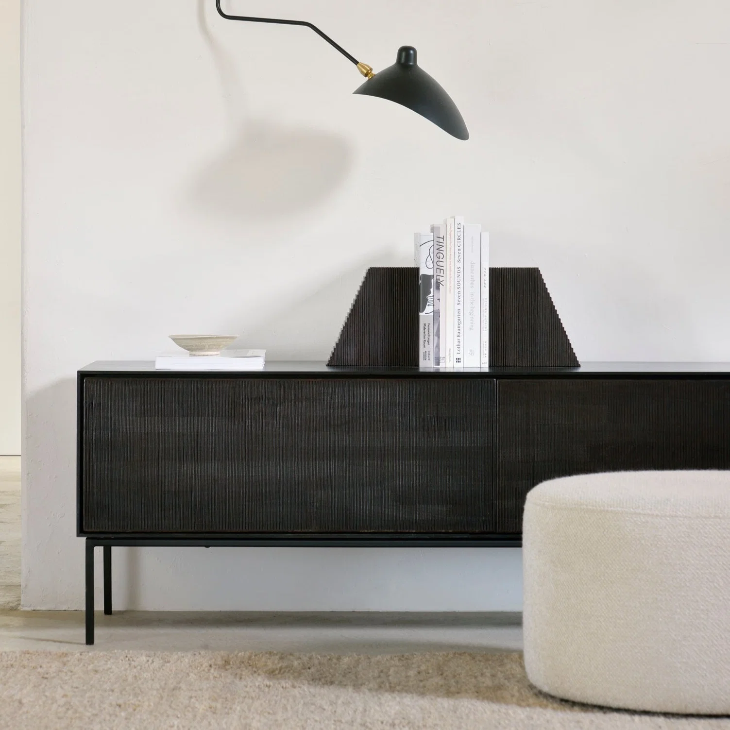 Luxury Grooves Solid Teak Media Console 64 quot Classic