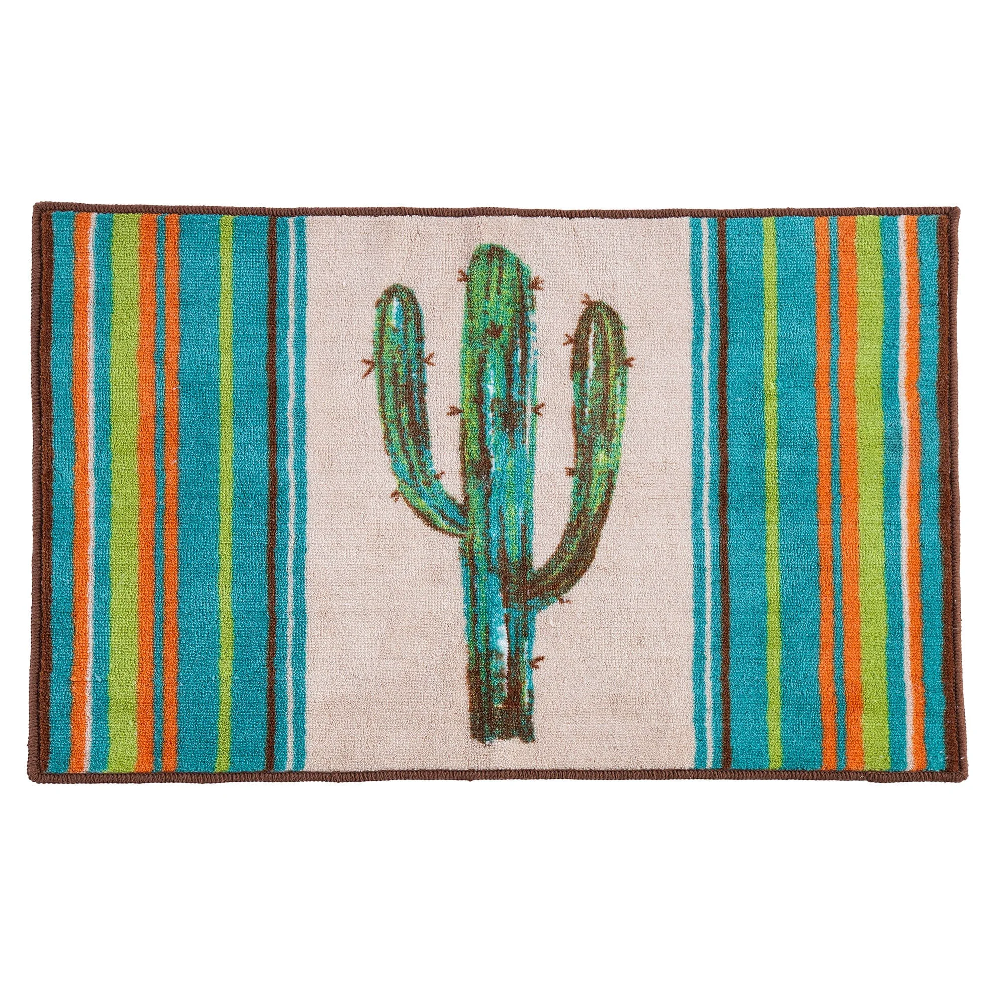 Powerful Serape Colorful Cactus Rug Responsible