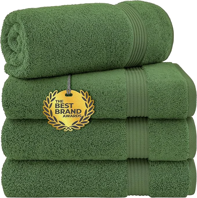 High-Grade Cotton Paradise 4 Piece Turkish Bath Towels Superior