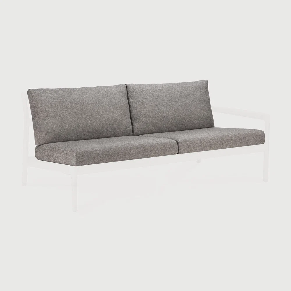 Breathable Jack Outdoor Sofa 2 Seater Cushion Set Mocha Fabric Eco-Friendly