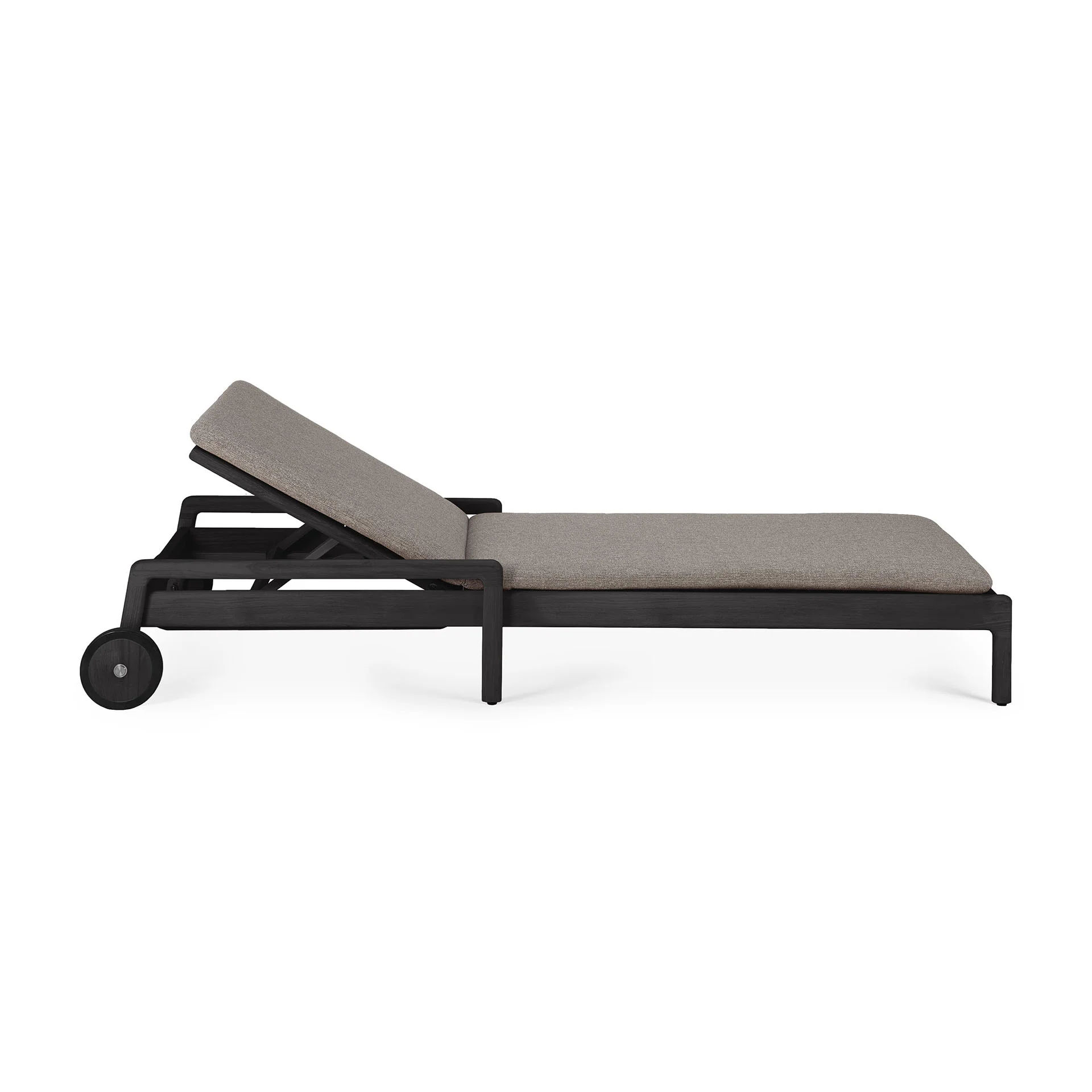Prestigious Jack Outdoor Adjustable Lounger Thin Cushion Mocha Fabric Trusted