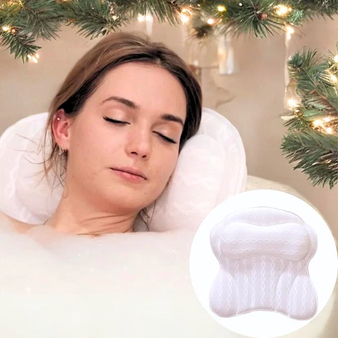 Reliable Bath Pillow - Bath Pillows for Tub Neck Back Support Luxury Bathtub Pillows Modern