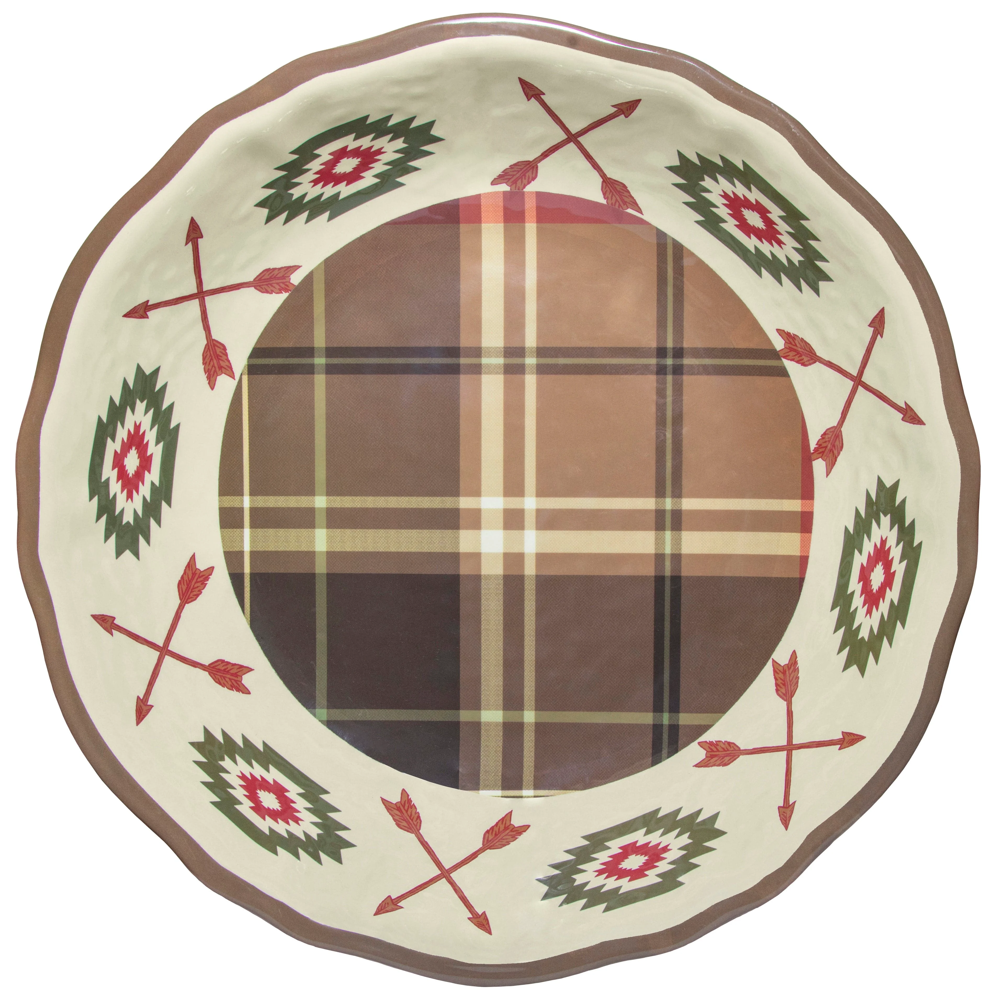 Luxury Aztec Bear Melamine Serving Bowl Set Classic