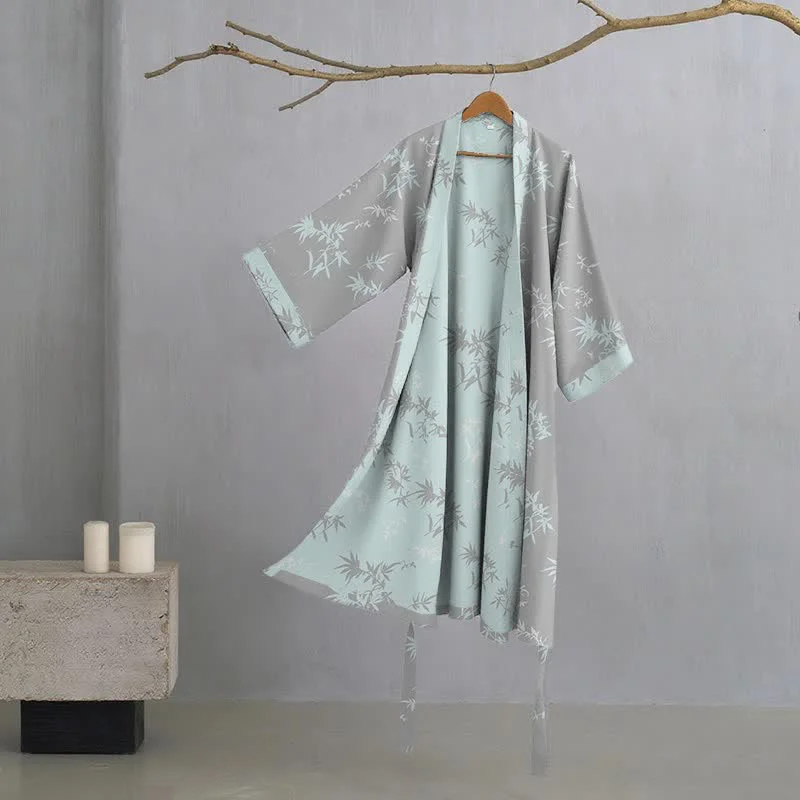 Versatile Ownkoti Elegant Bamboo Cotton Double Gauze Robe Optimized