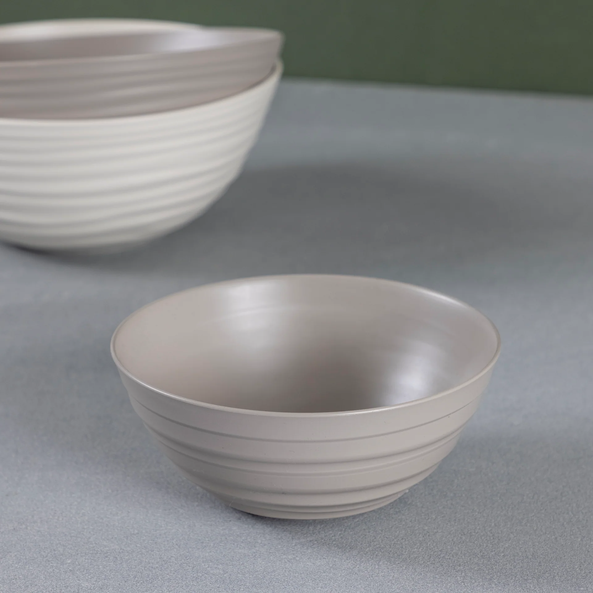 Expertly Made Tierra Serving Bowl Medium Taupe Original Design
