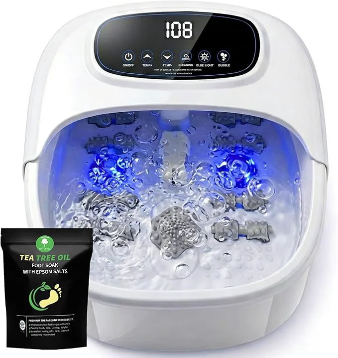 Original Foot Spa Bath Massager with Heat Bubbles Foot Soaking Tub with UV Ozone Innovative
