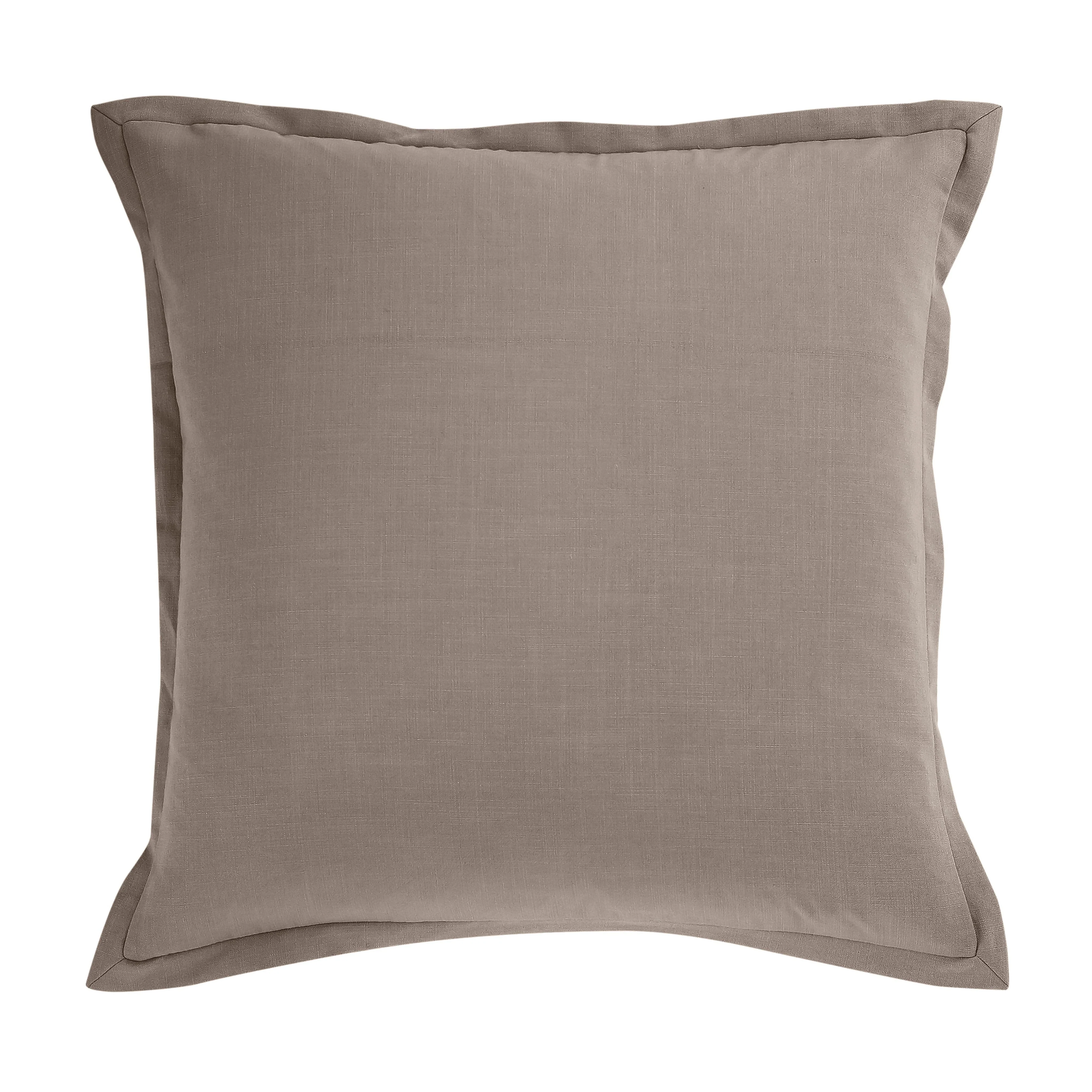 Safe Solid Taupe Euro Sham Expertly Made