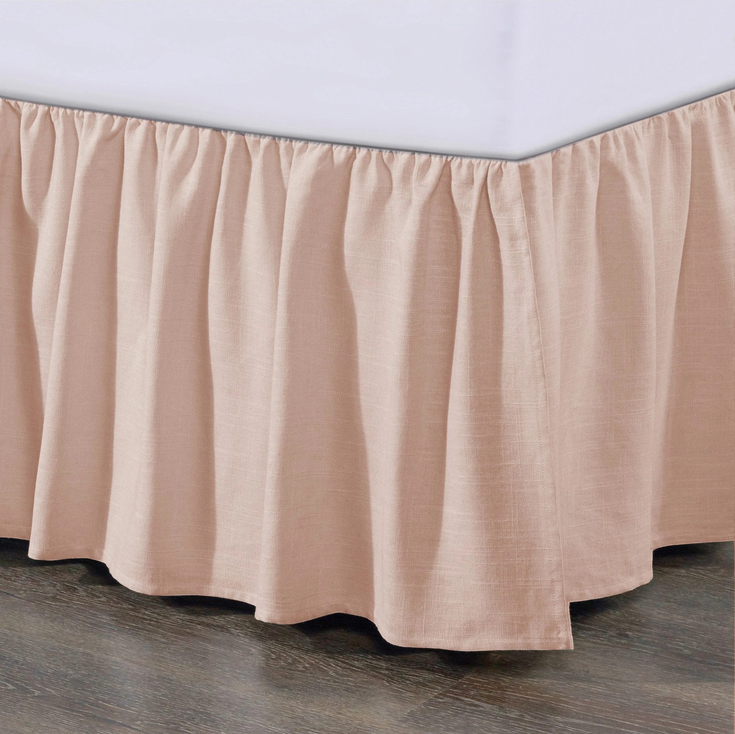 Elite Lily Washed Linen Gathered Bed Skirt Proven
