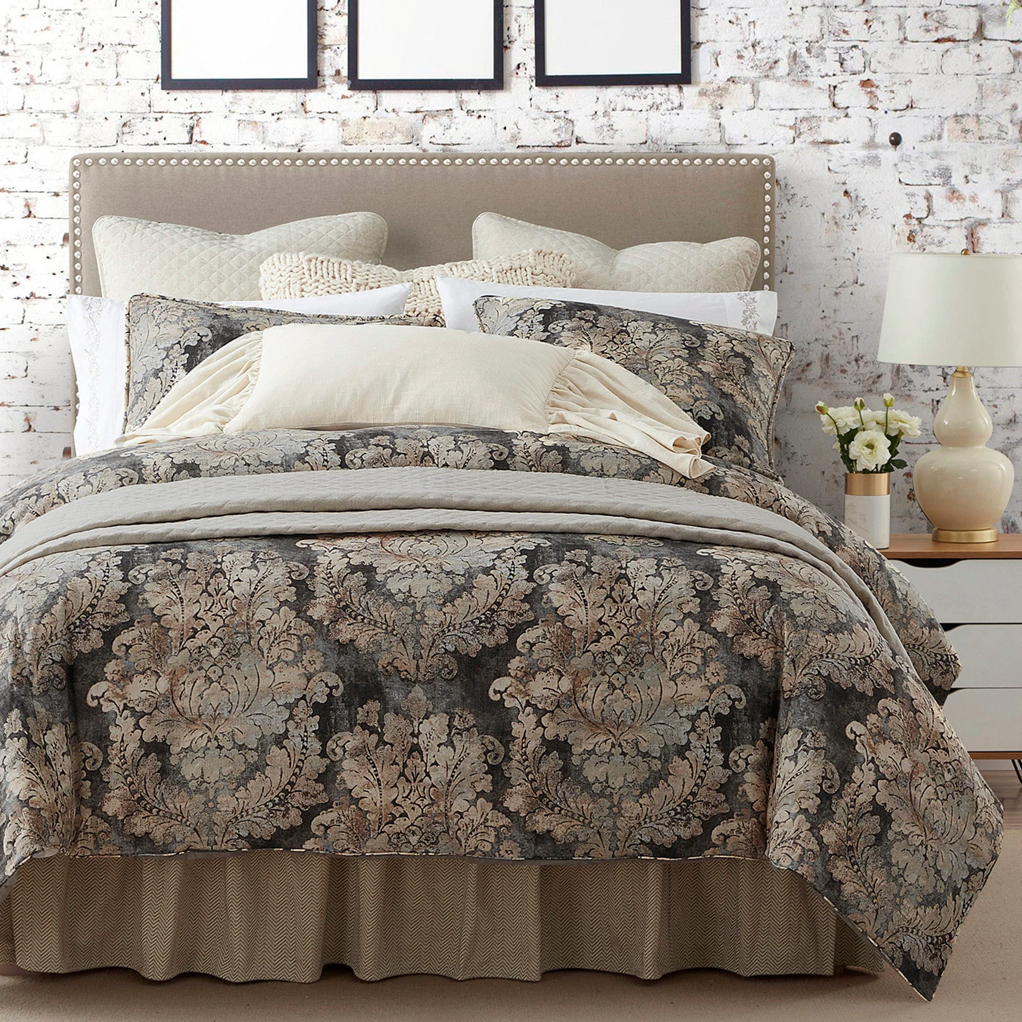 Authentic Victoria Washed Linen Duvet Cover Set 3 Pc Fast