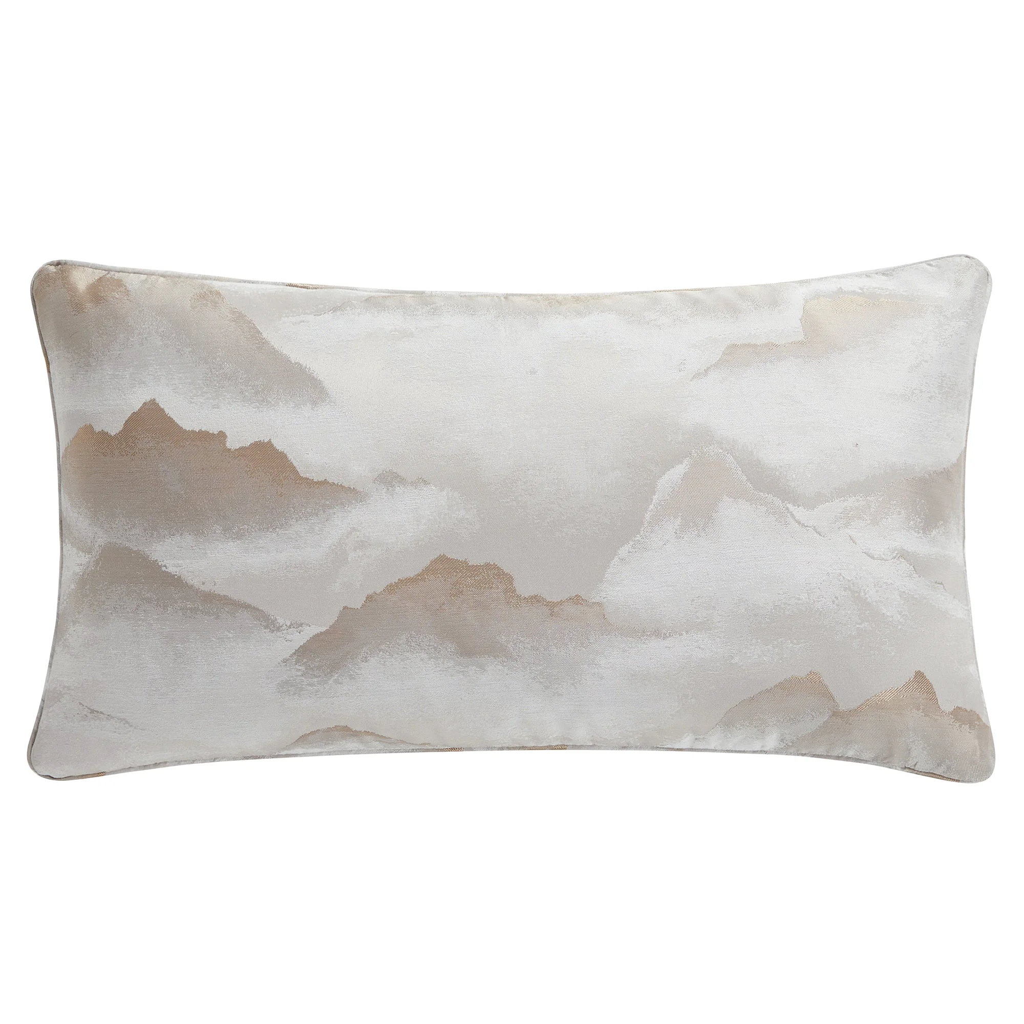 High-Grade Serenity Modern Jacquard Lumbar Pillow Eco-Friendly