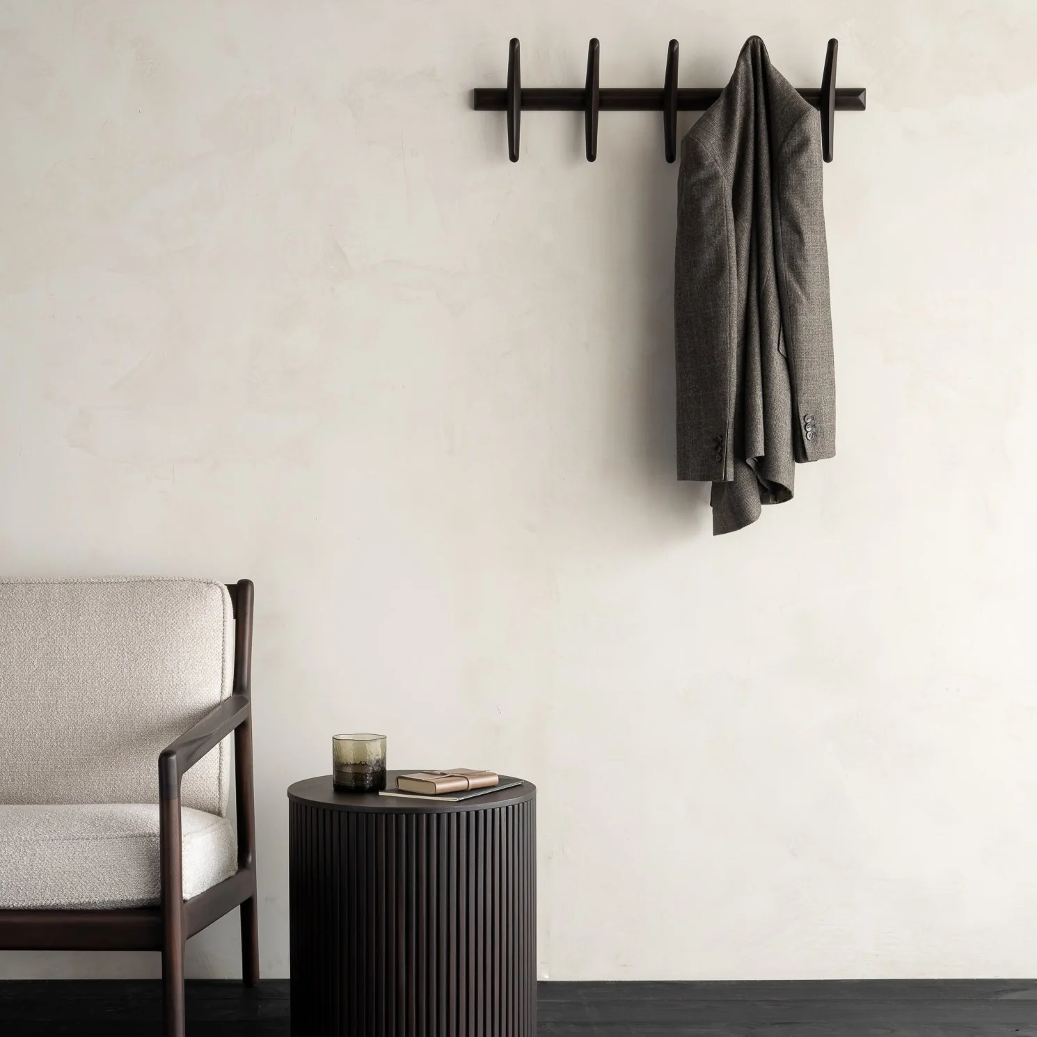 Versatile Pi Coat Rack Dark Brown Green