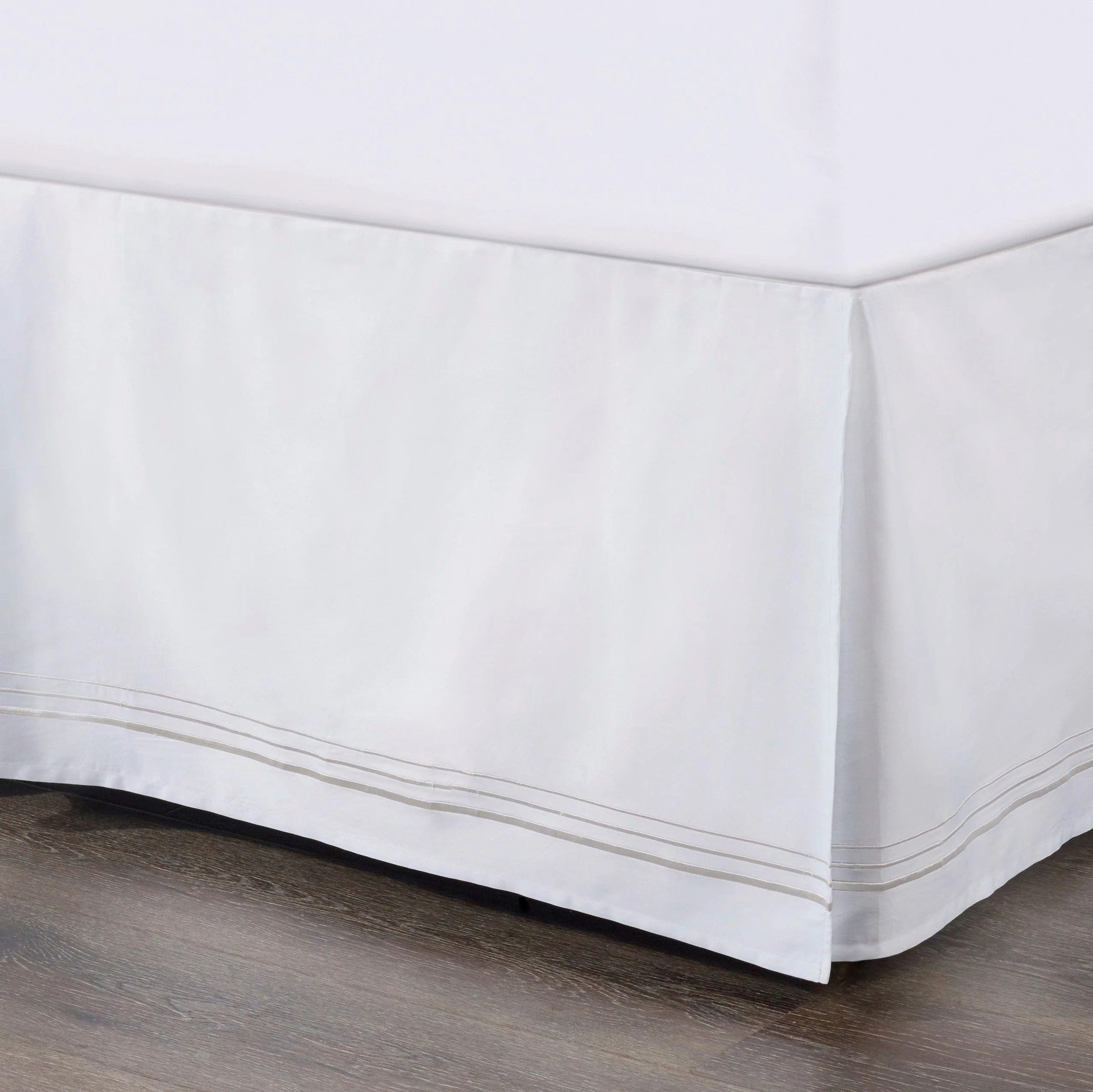 Refined Border Embroidery Bed Skirt Official